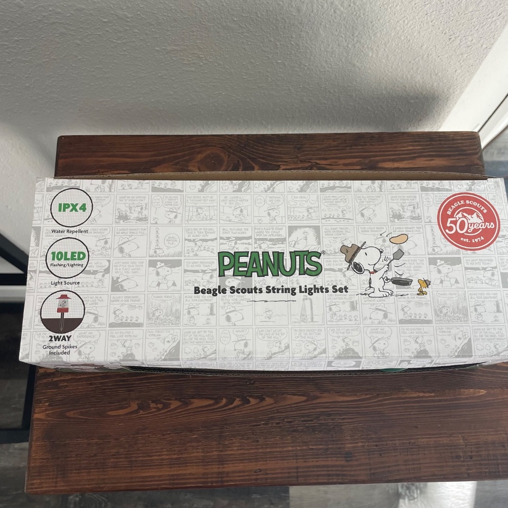 NEW Peanuts Beagle Scout String Light Set - Picture 5 of 11